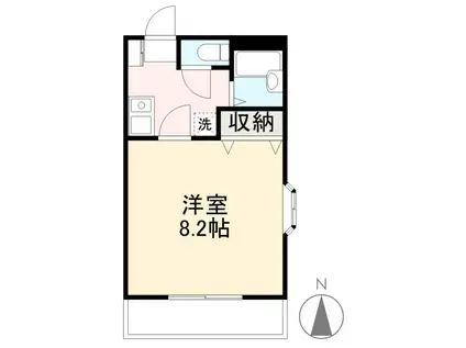 サンビート(1K/1階)の間取り写真