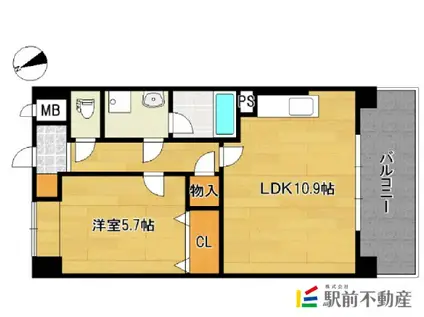 グランドアマレイVII(1LDK/4階)の間取り写真