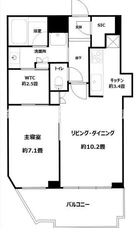 芝浦アイランドケープタワー 22階階 間取り