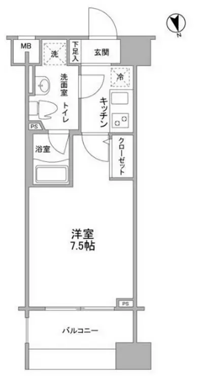メインステージ白金高輪駅前 11階階 間取り