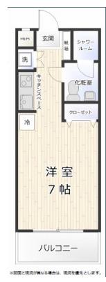 サンバレー原宿(ワンルーム/3階)の間取り写真