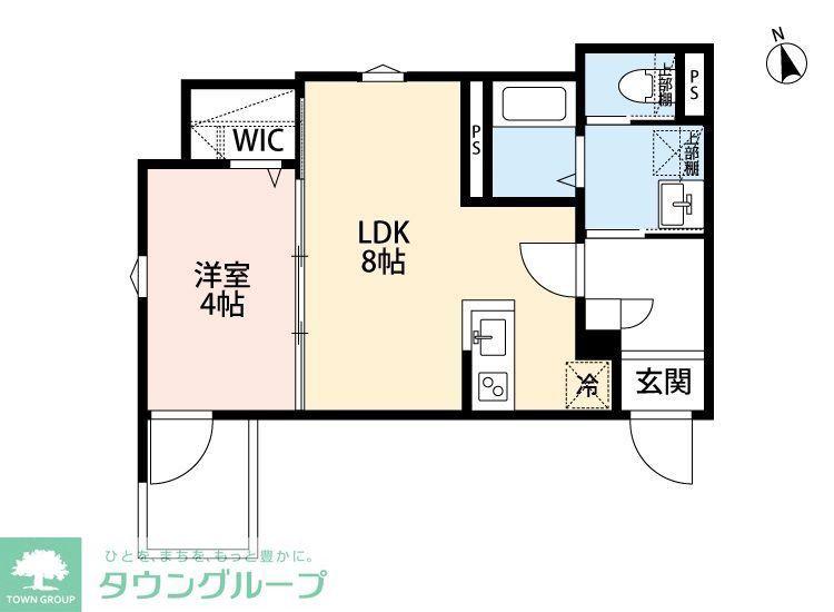 THE BASE 高座渋谷(1LDK/3階)の間取り写真