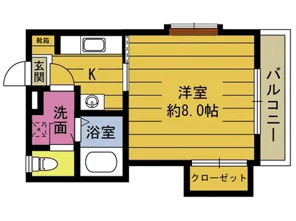 エクセレントジュン参番館(1K/3階)の間取り写真