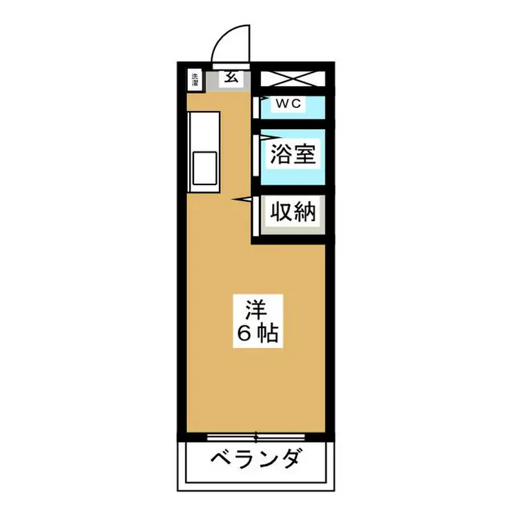 エスポワール西村 1階階 間取り