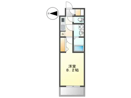 S-RESIDENCE金山ALTANO(1K/10階)の間取り写真