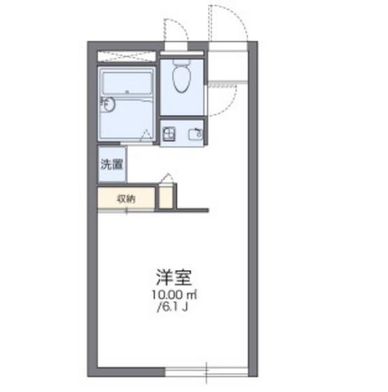 レオパレス方地西(1K/1階)の間取り写真