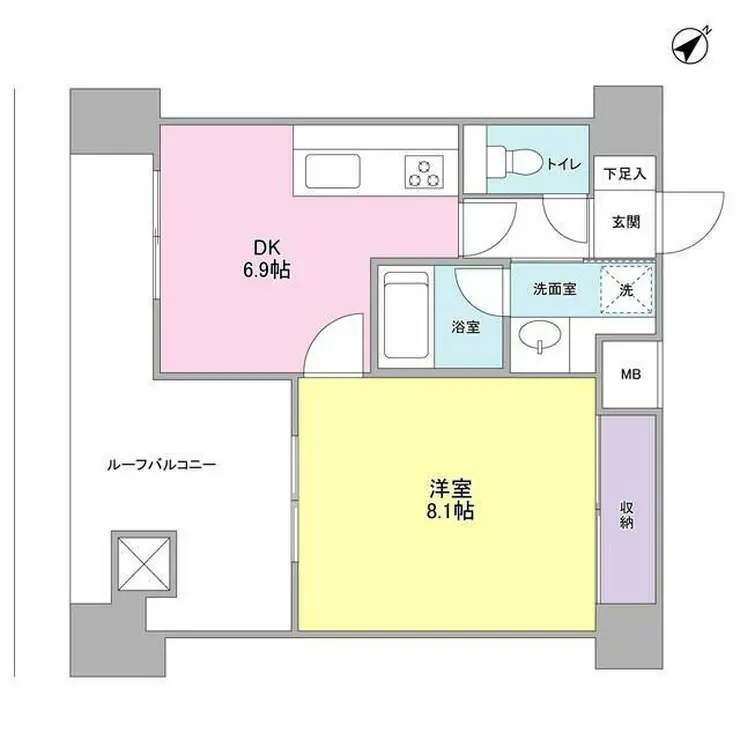 TKフラッツ渋谷 12階階 間取り