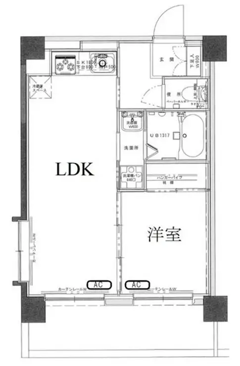 三軒茶屋グリーンマンション 4階階 間取り