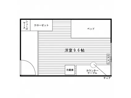 学生会館 ユニハーモニー佐大前(ワンルーム/4階)の間取り写真