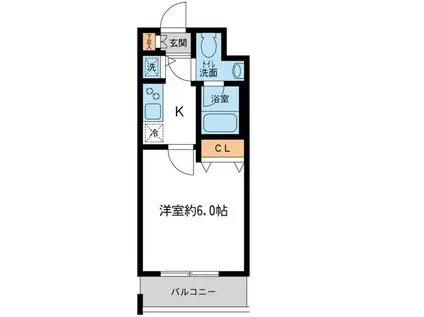 KDXレジデンス大島(1K/8階)の間取り写真