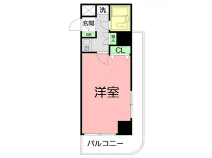 ライオンズマンション平塚宝町(1K/3階)の間取り写真