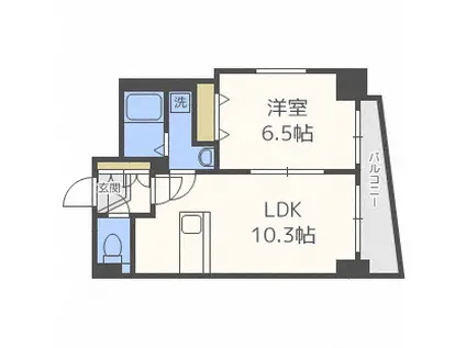 フォーシーズンズ植物園(1LDK/2階)の間取り写真