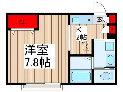 VIVACE(1K/3階)の間取り写真