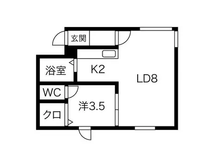 セントラルコートA棟(1LDK/4階)の間取り写真