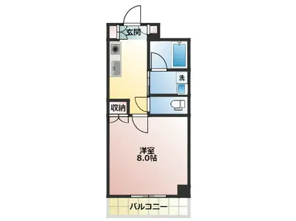 セルサス・スズラン(1K/5階)の間取り写真