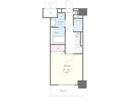 グランフルール(1K/3階)の間取り写真