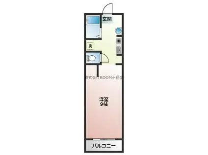 T´Sマンション(1K/6階)の間取り写真