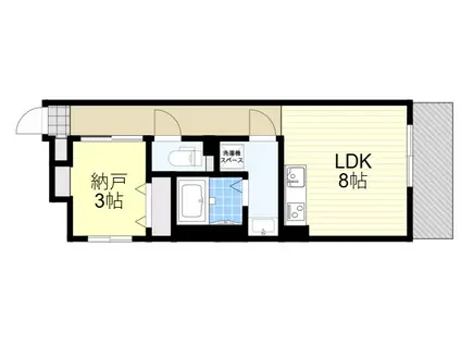 S-MOVE大阪鶴見(ワンルーム/2階)の間取り写真