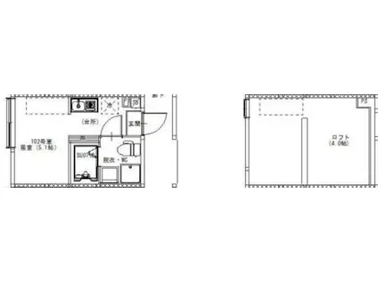 金町BASE(ワンルーム/1階)の間取り写真