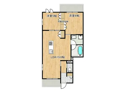 イースト SEDONAイーストセドナ(2LDK/3階)の間取り写真