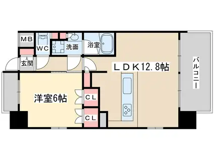 アーバンドルフ天満(1LDK/3階)の間取り写真