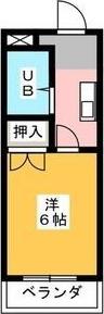 メゾンドツインクル(1K/3階)の間取り写真