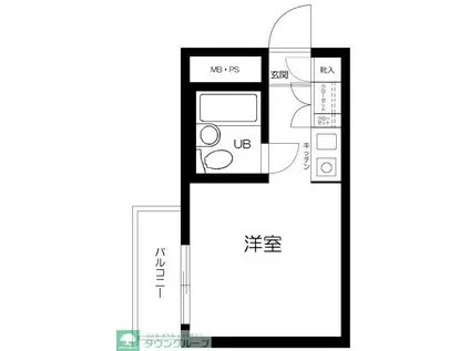 メゾン池袋(ワンルーム/1階)の間取り写真