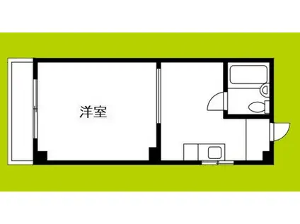 プレアール新今里V(1DK/4階)の間取り写真