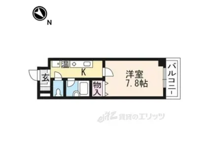 サンクフルネス(1K/5階)の間取り写真