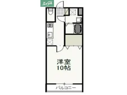 VERDE大供(1K/5階)の間取り写真