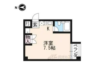 MIBUL30(ワンルーム/4階)の間取り写真