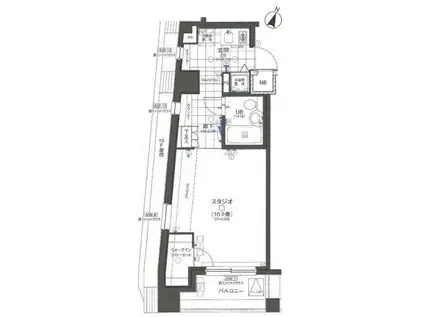 日神デュオステージ笹塚西館(ワンルーム/11階)の間取り写真