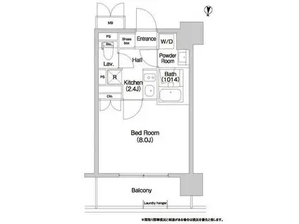 コンフォリア大島(1K/8階)の間取り写真