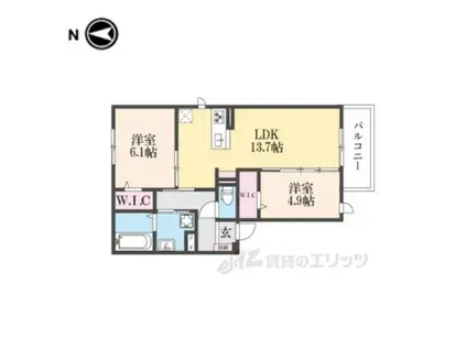 D-ROOM大久保(2LDK/3階)の間取り写真