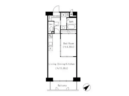 ルーエ千種(1LDK/4階)の間取り写真