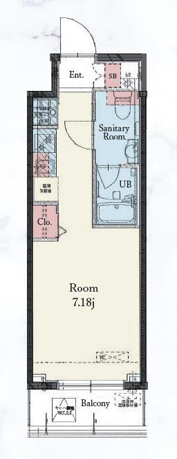 RESIDENCE IRUMA(ワンルーム/10階)の間取り写真