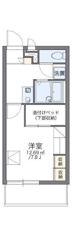 レオパレスおおまち(1K/3階)の間取り写真