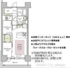 アーバネックス谷町六丁目(2LDK/4階)の間取り写真