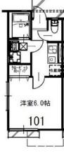 MEMORIE新座(1K/1階)の間取り写真