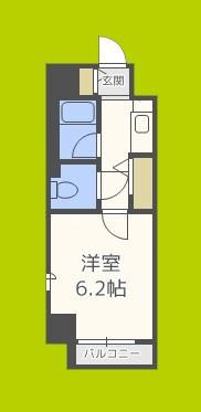 パラシオ塚本II2号棟(1K/10階)の間取り写真