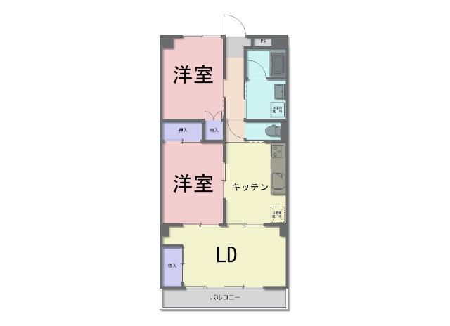 シャンボールとみざわII(3DK/3階)の間取り写真