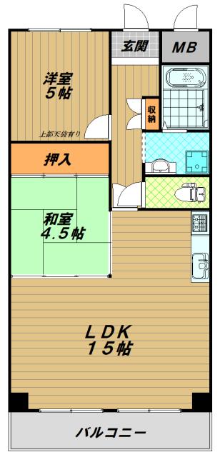 ベルトゥリー須磨(2LDK/1階)の間取り写真