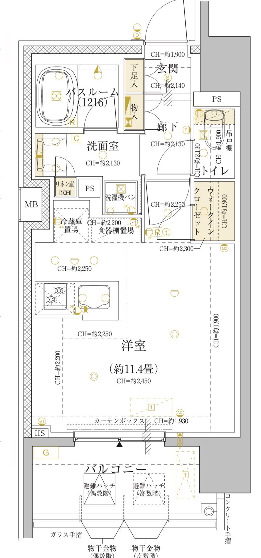 栄駅3分 未入居 初期費O(ワンルーム/2階)の間取り写真