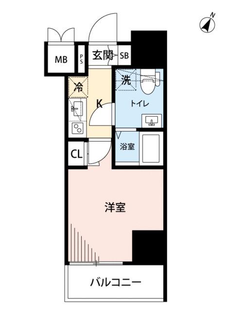 マイナビSTAY旧東海道品川(1K/2階)の間取り写真