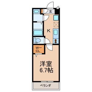 ORSO RIO(1K/2階)の間取り写真