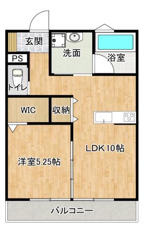 フェリーチェHA(1LDK/1階)の間取り写真