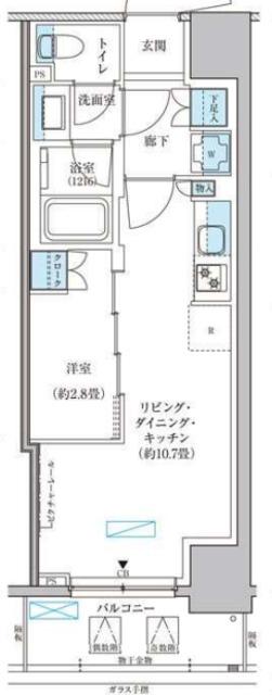 パークアクシス池袋イースト(1LDK/5階)の間取り写真