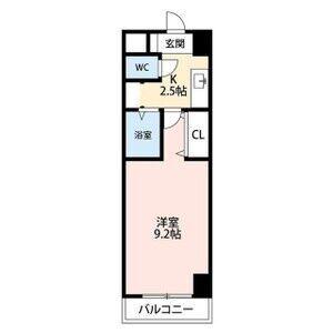 A・CITY三河安城東町(1K/7階)の間取り写真