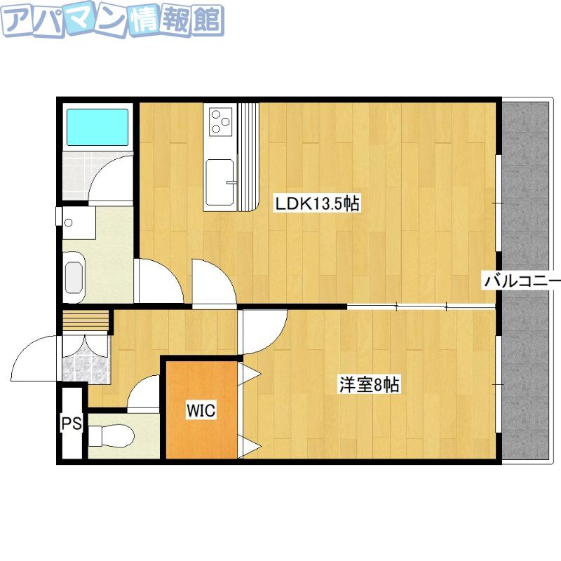 ラフレシール(1LDK/1階)の間取り写真