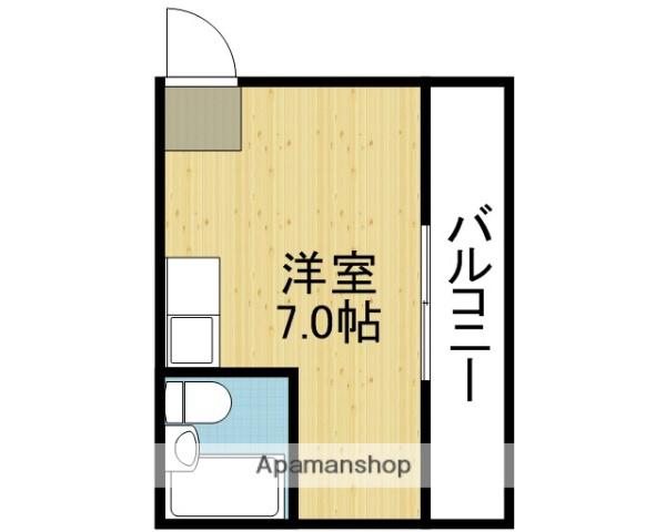 エリア39(ワンルーム/7階)の間取り写真